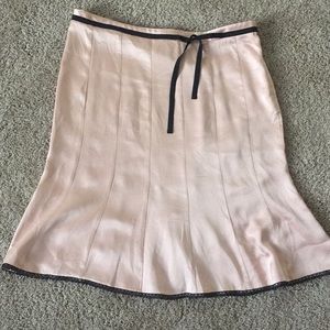 Express Pink Silk Skirt